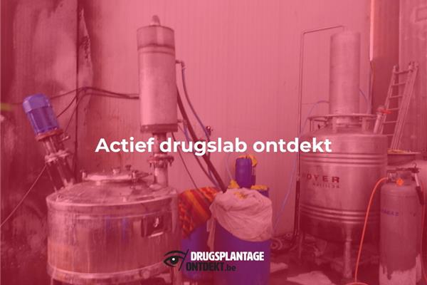 Hoogstraten/Sint-Gillis-Waas - actief drugslab ontdekt